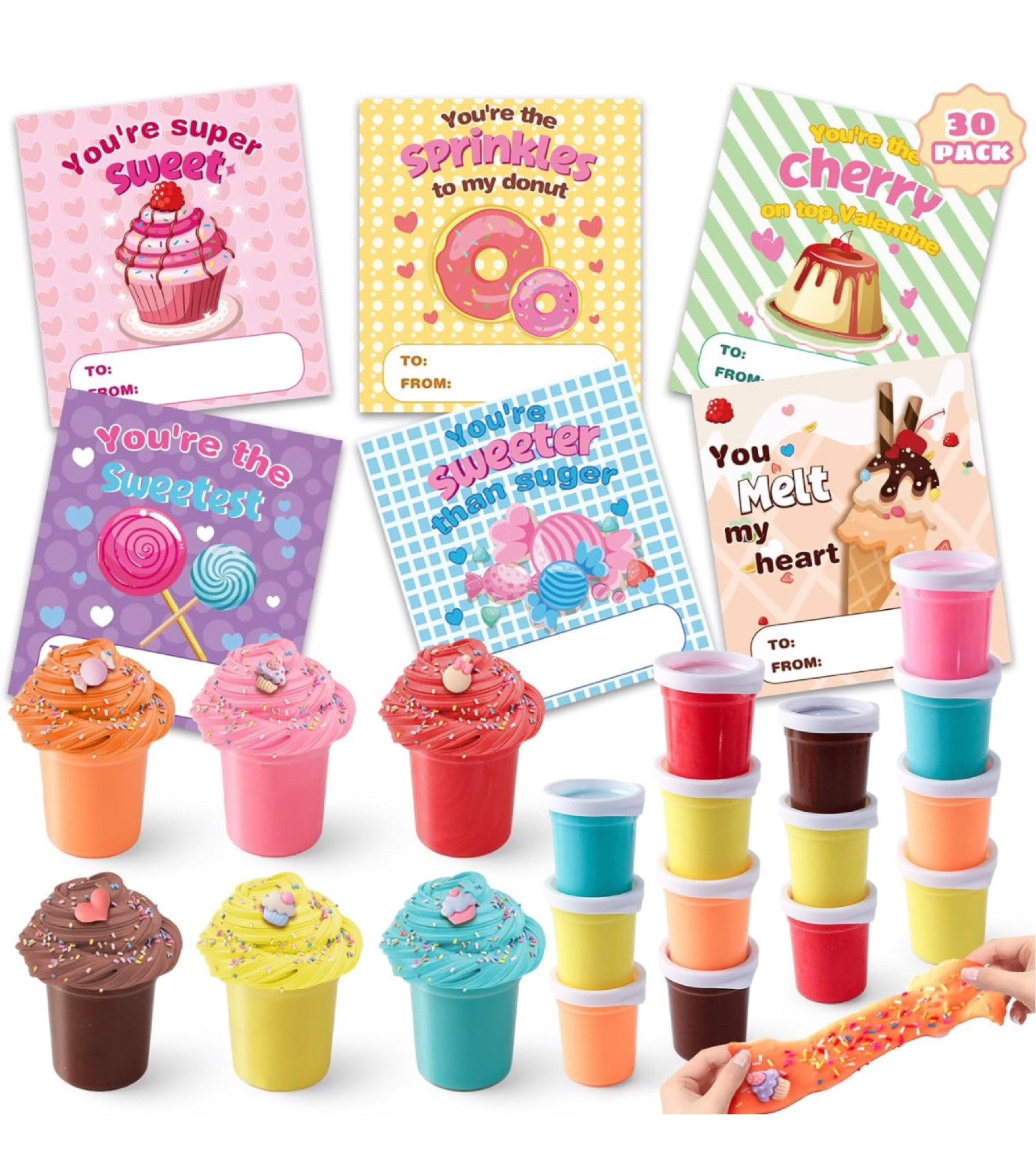 30 piece butter slime valentines kit to make your kid the coolest and the parents hate you! 

#LTKSeasonal #LTKkids