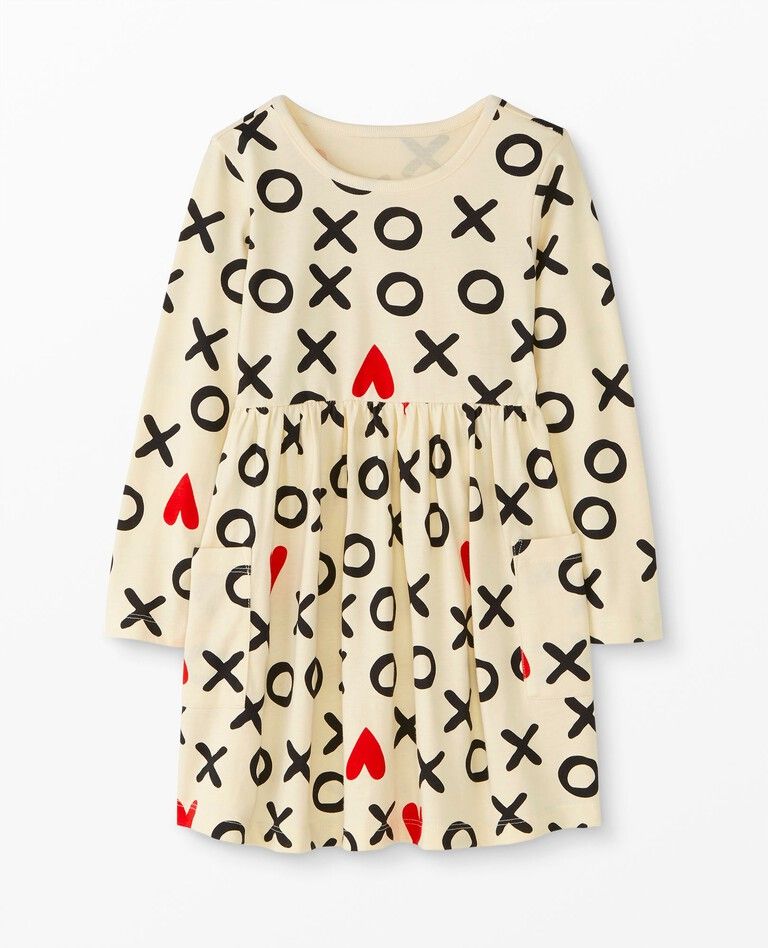 Valentines Long Sleeve Print Pocket Dress | Hanna Andersson