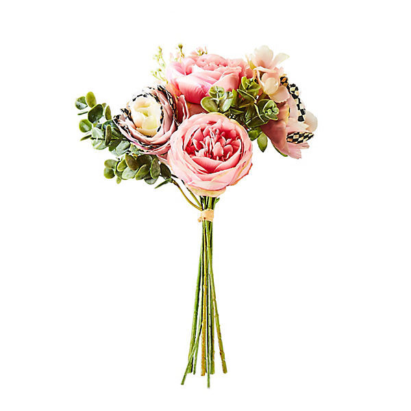 MacKenzie-Childs Pink Ranunculus & Rose Bouquet | MacKenzie-Childs