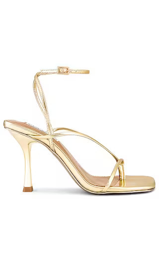 Steve Madden Annie Heel in Metallic Gold. - size 6 | Revolve Clothing (Global)