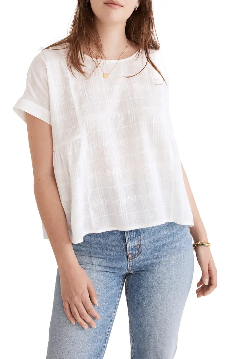 Minnie Semisheer Cotton Gauze Blouse | Nordstrom
