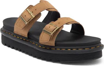 Dr. Martens Myles Slide Sandal (Women) | Nordstrom Black Sandals Black Platform Sandals Outfit | Nordstrom