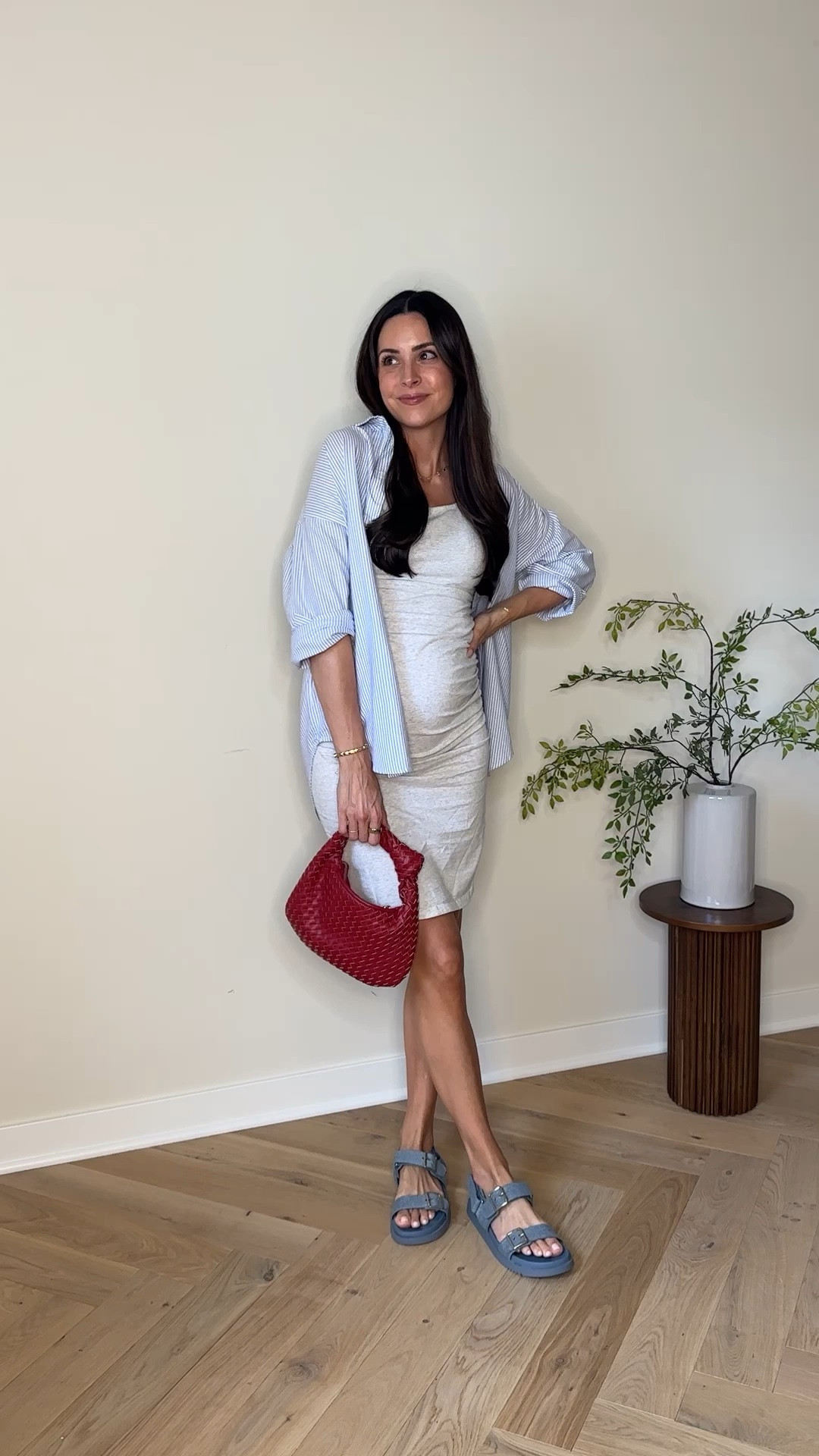 4th of July outfits on sale!! 🇺🇸 Code TAY15 works for 15% off everything at social threads through Friday! ❤️ 

Blue stripe button down shirt: sized up to a M for a relaxed fit, amazing quality! 

Amazon dress: true to size (S) I wore this when I was pregnant with Fritz too ☺️

Walmart sandals: true to size, size up if between 

Maxi dress: true to size (S) 

Lobster sweater: sized up (L) for relaxed fit 

Stripe shorts: sized up (M) for my bump

Flag sweater: sized up (M) for relaxed fit 

 Slide sandals: tts 

Electric picks code TAYLOR20 (necklace)
Miranda Frye code STYLED (bracelet cuff)
 

#LTKBump #LTKSeasonal #LTKVideo