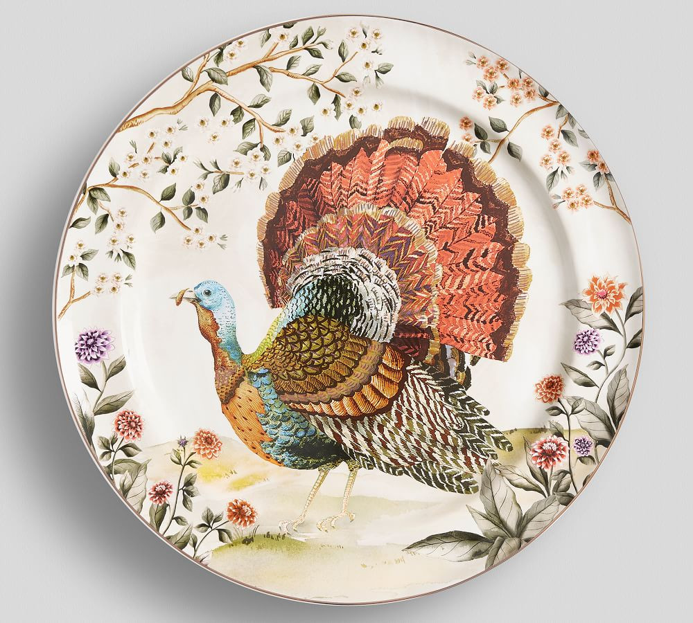 Botanical Harvest Turkey Serving Platter | Pottery Barn (US)