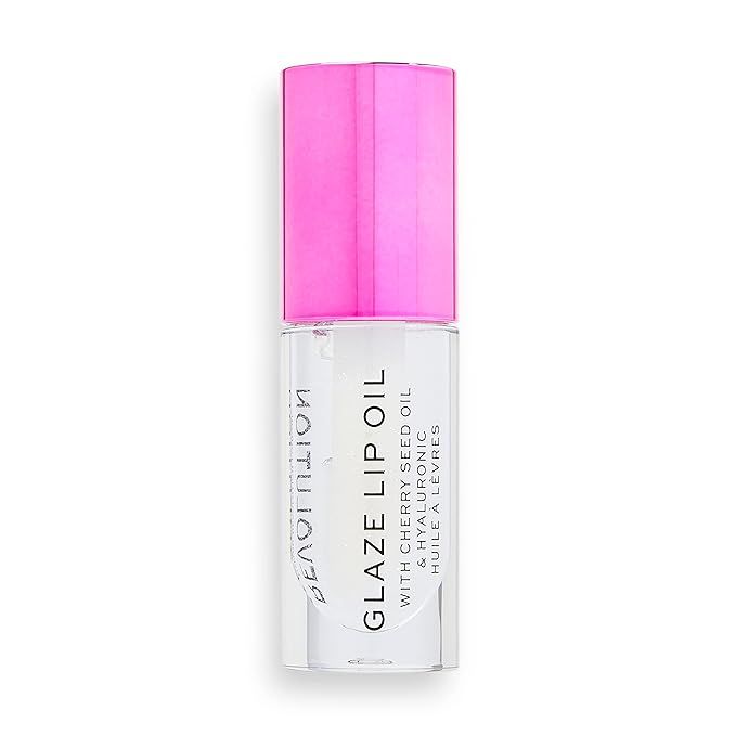 Revolution Beauty, Glaze Lip Oil, Hydrating & Nourishing Formula, Infused with Vitamin E & Hyalur... | Amazon (US)