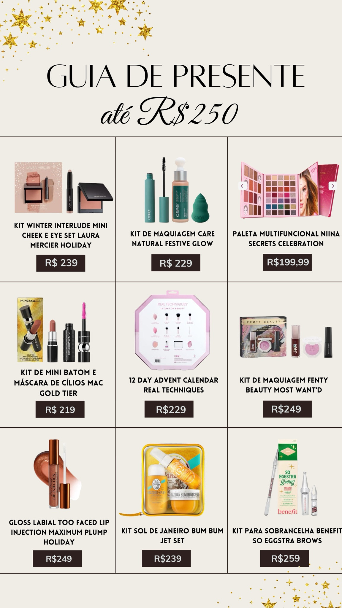 Ainda dá tempo de garantir os presentes de natal para quem ama make ✨ 

Fiz esse guia com ideias de produtos incríveis para presentear até R$250!

#LTKguiadepresente #LTKbeleza #LTKbrasil