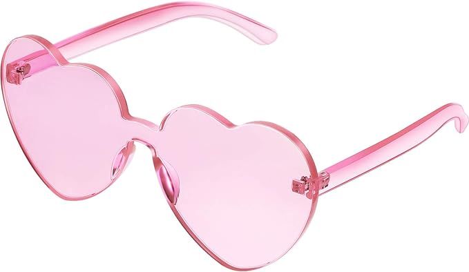 Maxdot Heart Shape Sunglasses Party Sunglasses | Amazon (US)