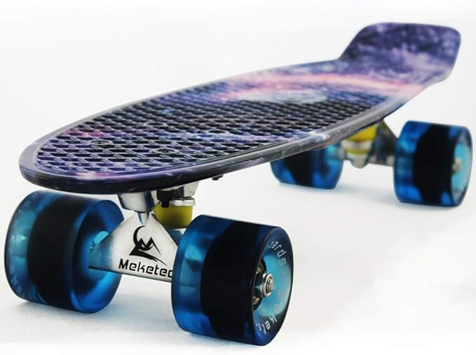 Skateboards Complete 22 Inch Mini Cruiser Retro Skateboard for Kids Boys Youths Beginners | Amazon (US)