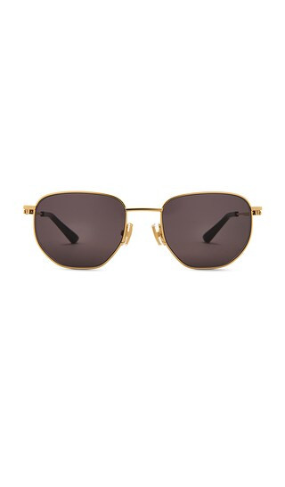 Split Sunglasses in Gold & Grey | Revolve Clothing (Global)