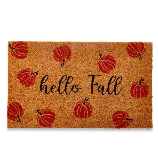 Way To Celebrate Halloween Coir Floormat, Hello Fall , Multi Color, Size 18 in x 30 in - Walmart.... | Walmart (US)