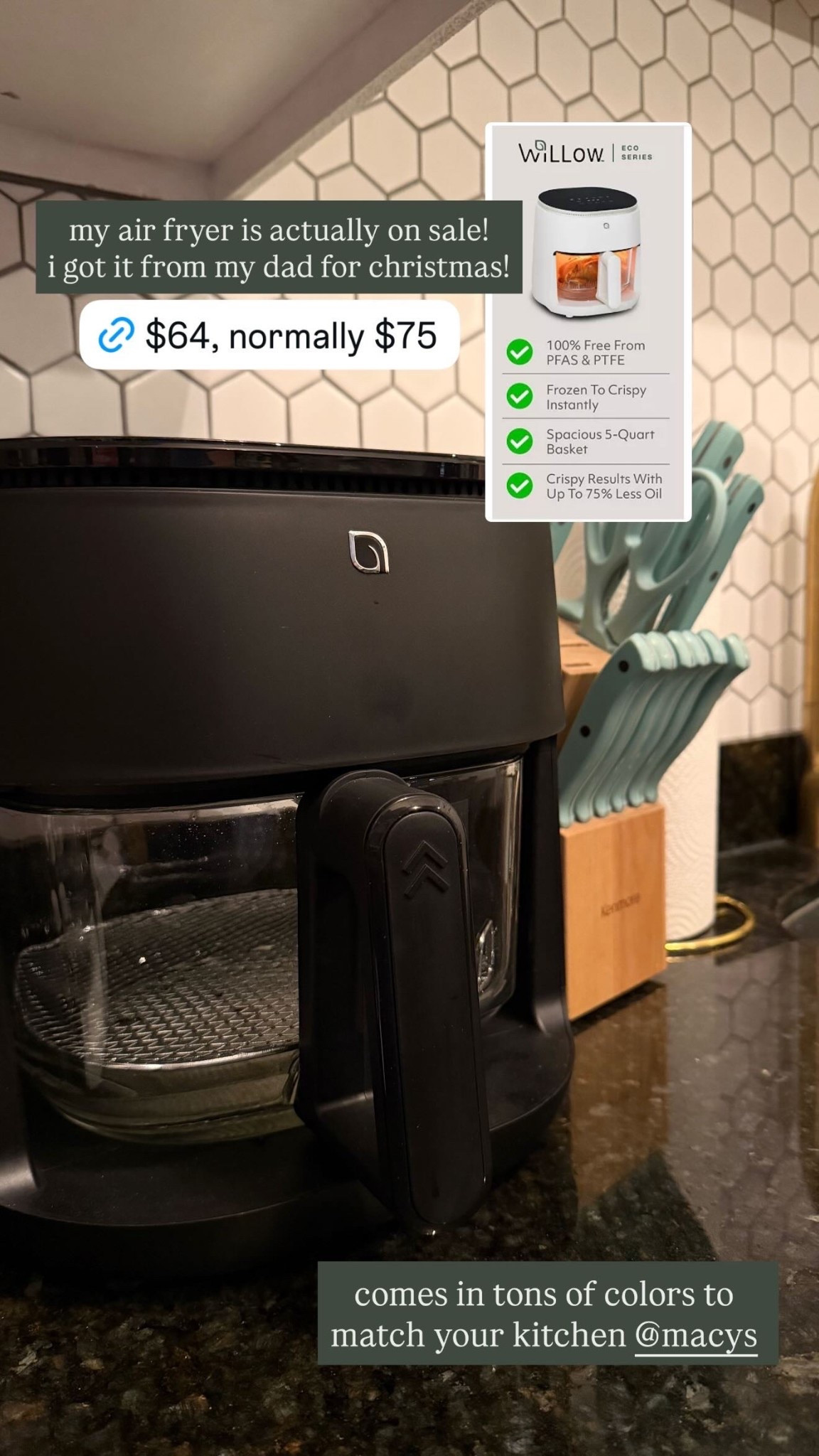 My air fryer is on sale right now for $64. Normally $75! I got it so it could fit much bigger things but wasn’t too big to be on my small countertop! 

#LTKSaleAlert #LTKfoodie #LTKHome