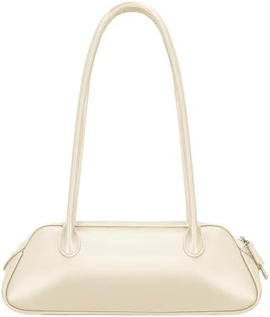 Trendy Swing Zip Shoulder Bag Women Vegan Leather Small Purse Mini Vintage Hobo Handbag for Work ... | Amazon (US)