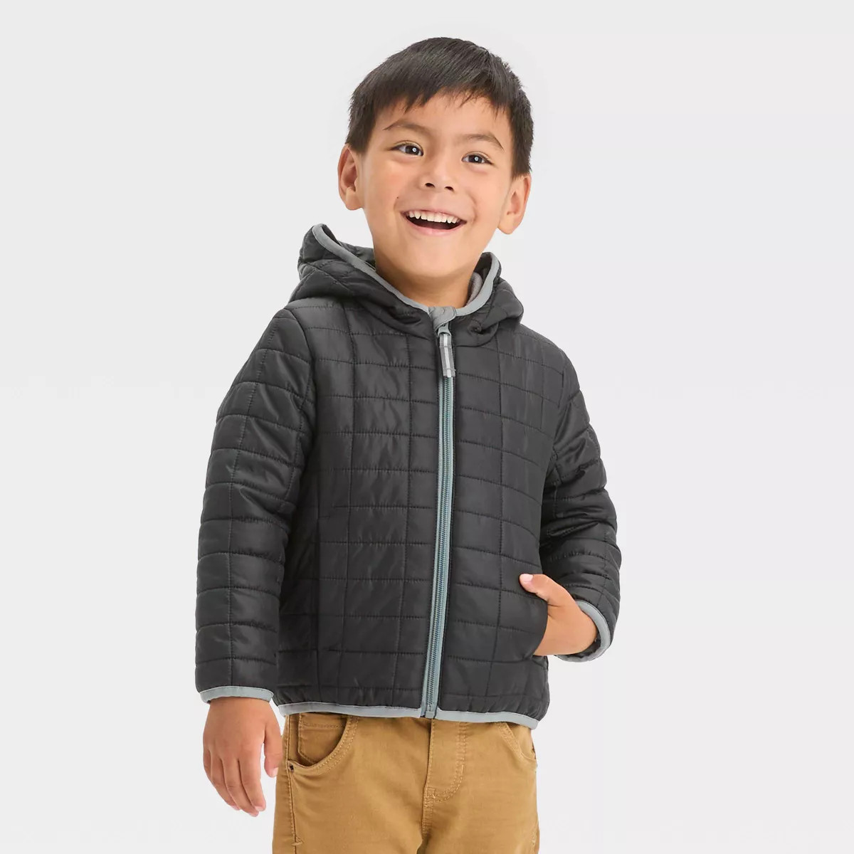 Toddler Puffer Jacket - Cat & Jack™ Black | Target