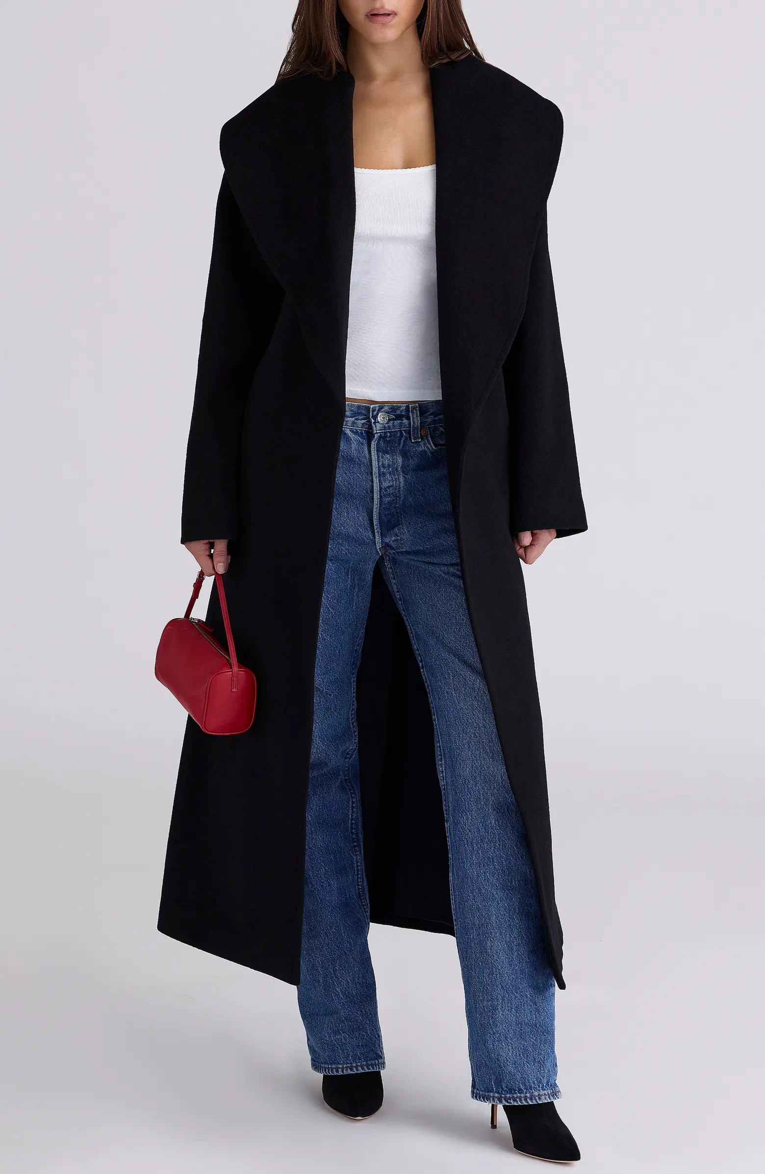Cocoon Wool Blend Shawl Collar Coat | Nordstrom
