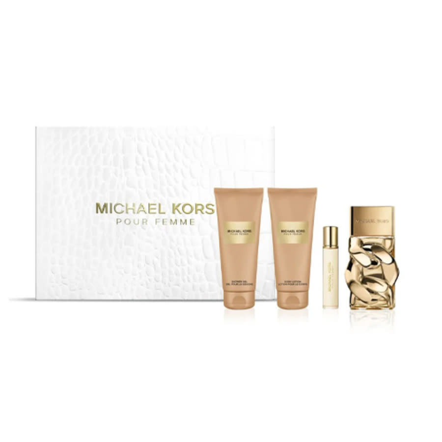 Michael Kors Ladies Pour Femme 4pcs EDP Gift Set Fragrances 850050174349 | Jomashop.com & JomaDeals.com