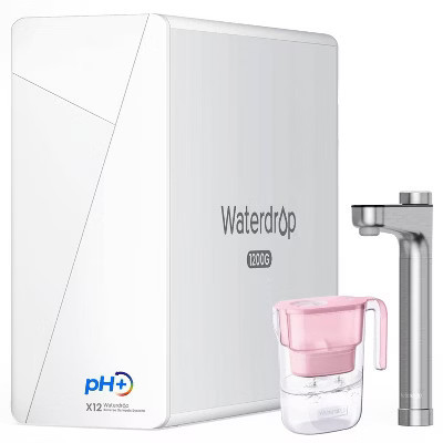 Waterdrop X12 Alkaline Mineral PH RO System 11-Stage Filtration with 1 Extra Water Filter Pitcher | Target