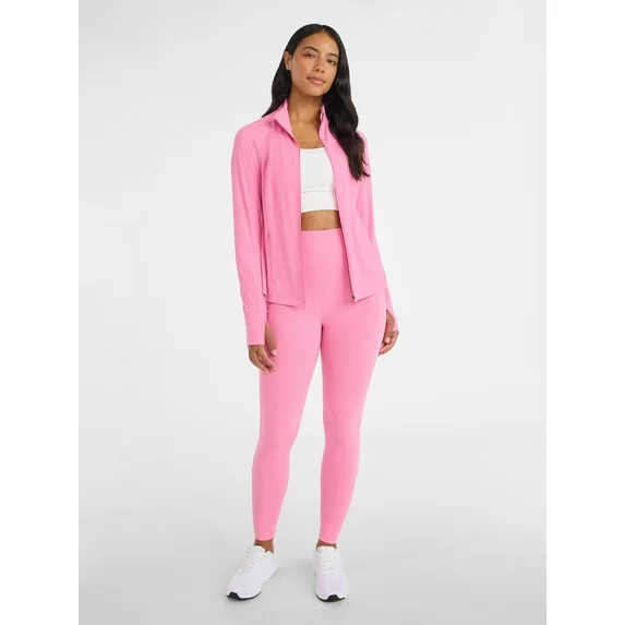 Avia Women's and Women's Plus SoftSculpt Zip Up Active Jacket, Sizes XS-4X | Walmart (US)