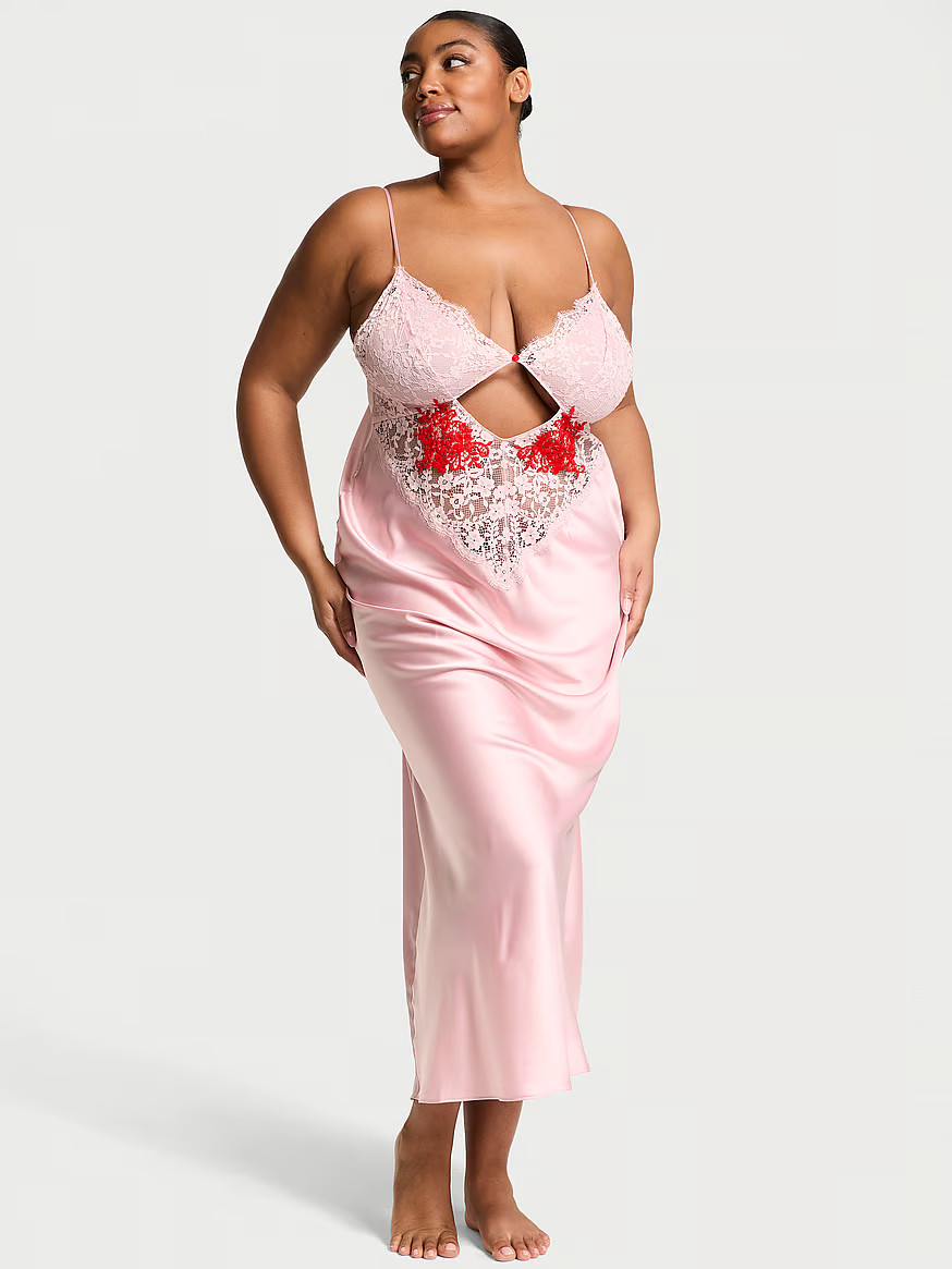 Dare to Dream Lace & Satin Long Slip | Victoria's Secret (US / CA )