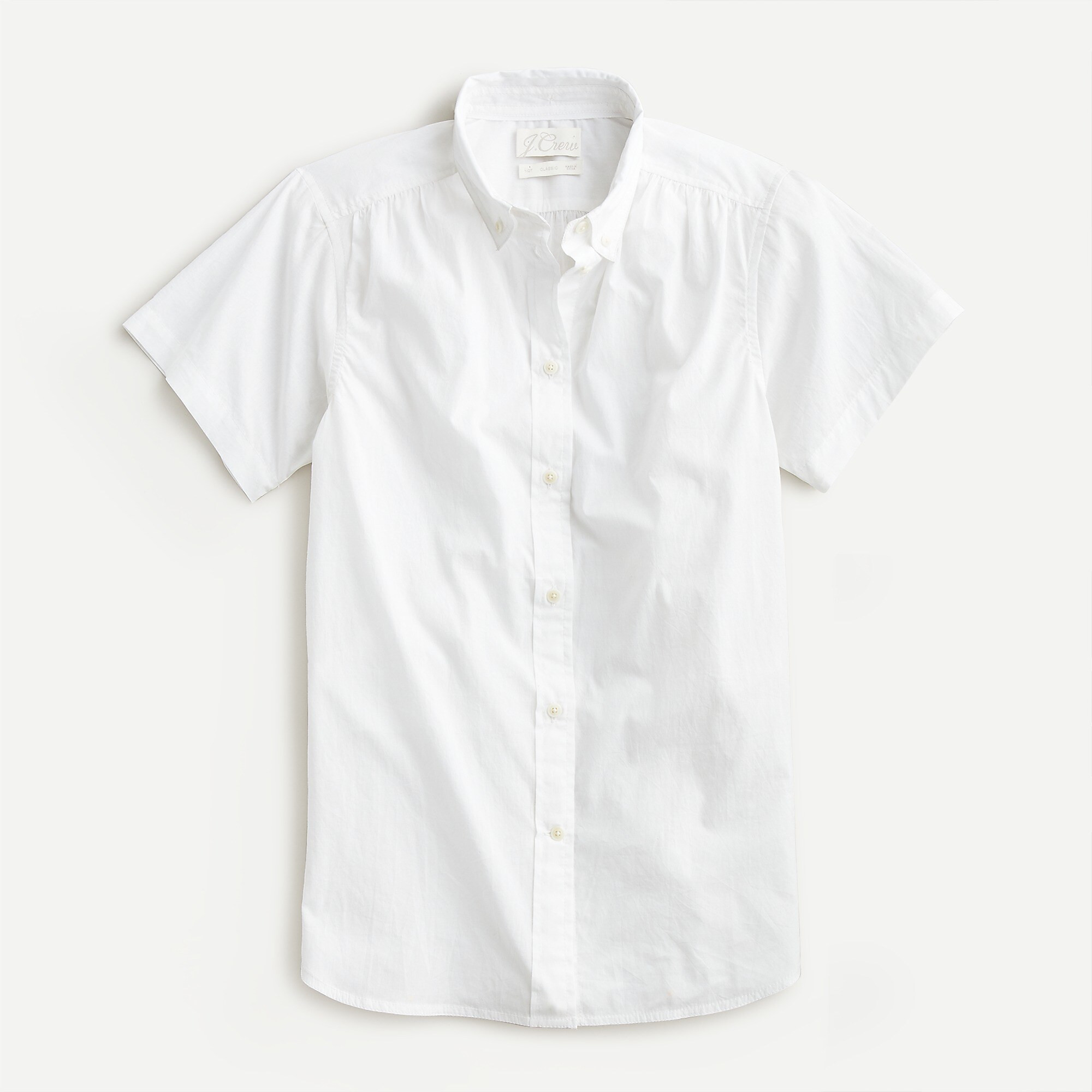 Classic-fit short-sleeve lightweight cotton poplin shirt | J. Crew US