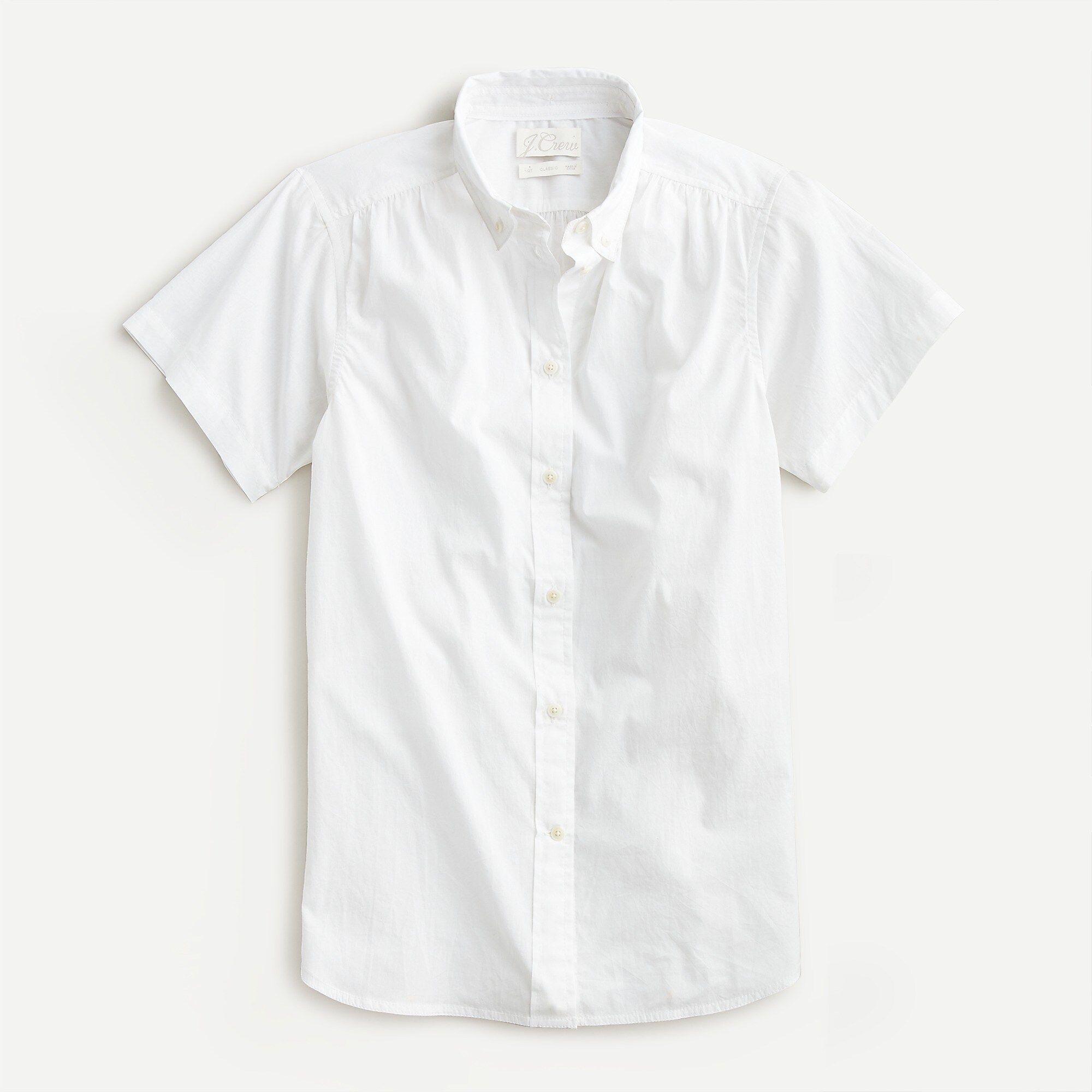 Classic-fit short-sleeve lightweight cotton poplin shirt | J.Crew US
