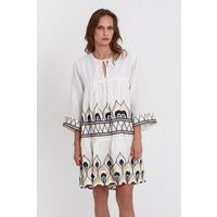 Dress Mini Phoenix Gatherings L/S | Size: XS | Color: Black-Natural | Curio