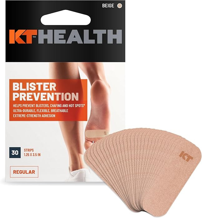 KT Health Blister Prevention Tape – 30 Precut Strips for Blister Protection, Strong Adhesive, D... | Amazon (US)