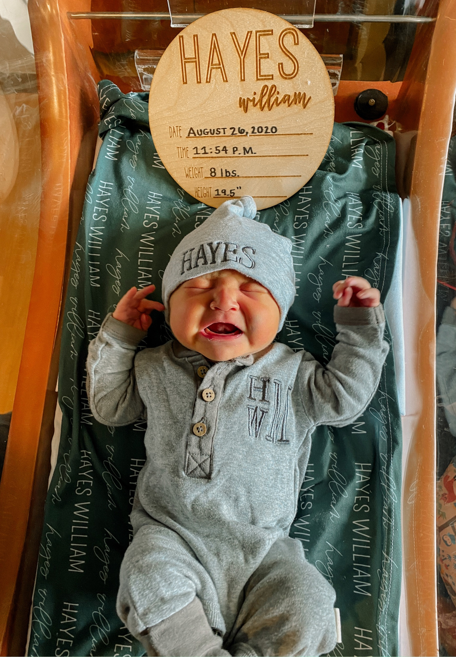 how is my Hayes man turning three this month?? his sweet birth announcement pic is one of my favorites! 

announcement outfit | Amazon, then I got it embroidered! They have the same one on Etsy, but at the time they were out of stock & I was obsessed with it, so I got it done myself! 

#LTKbump #LTKbaby #LTKU