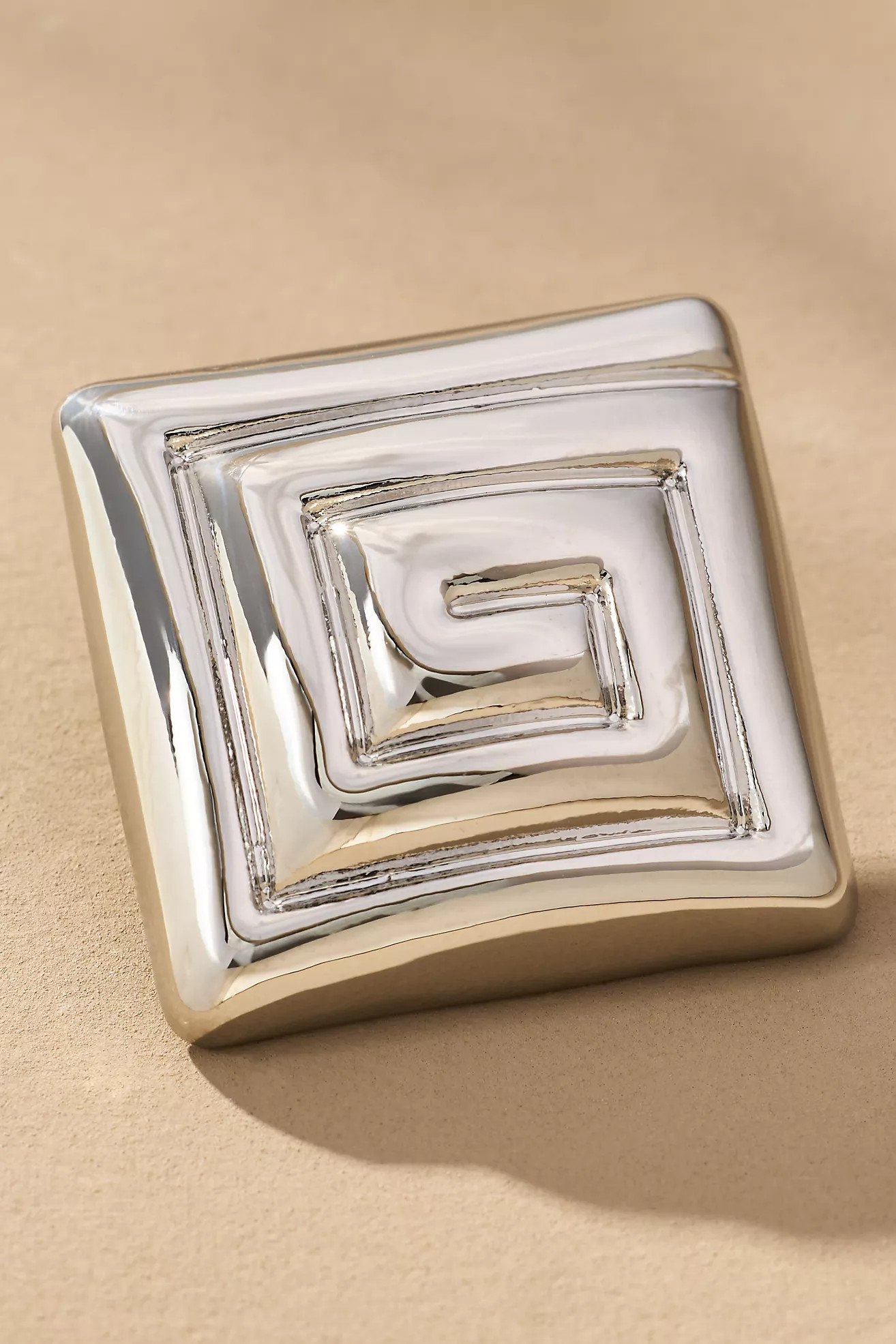 Swirled Square Post Earrings | Anthropologie (US)