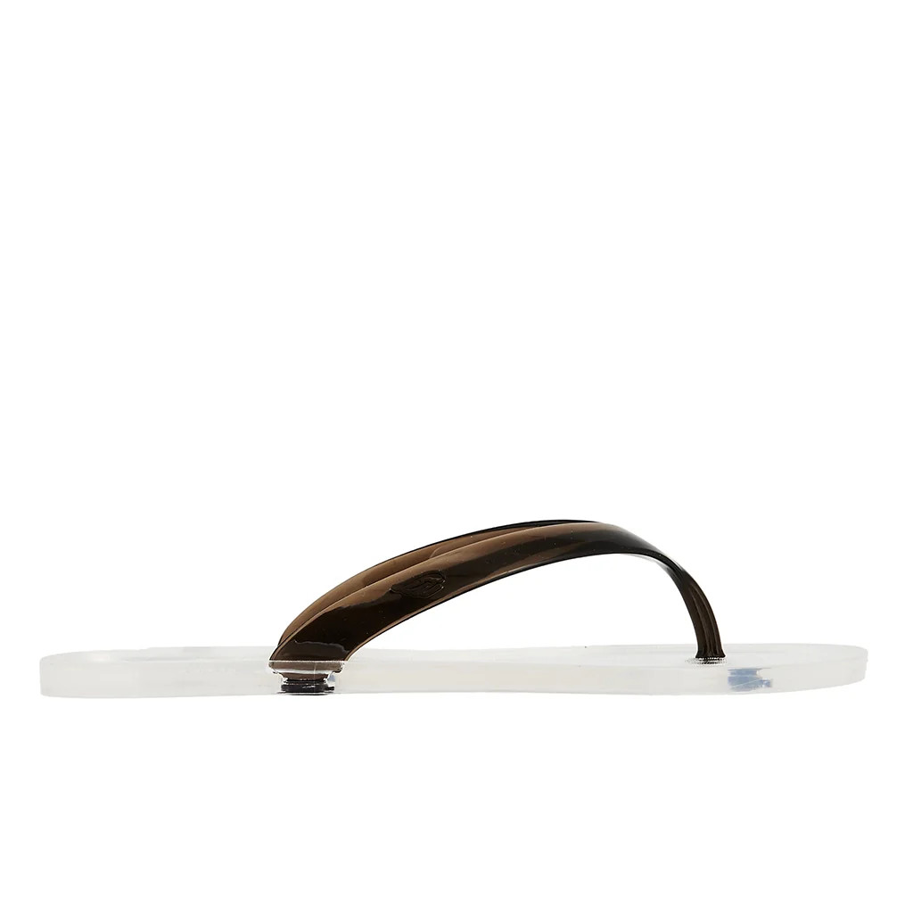 Jelly Flip Flop Clear/Black | Ancient Greek Sandals