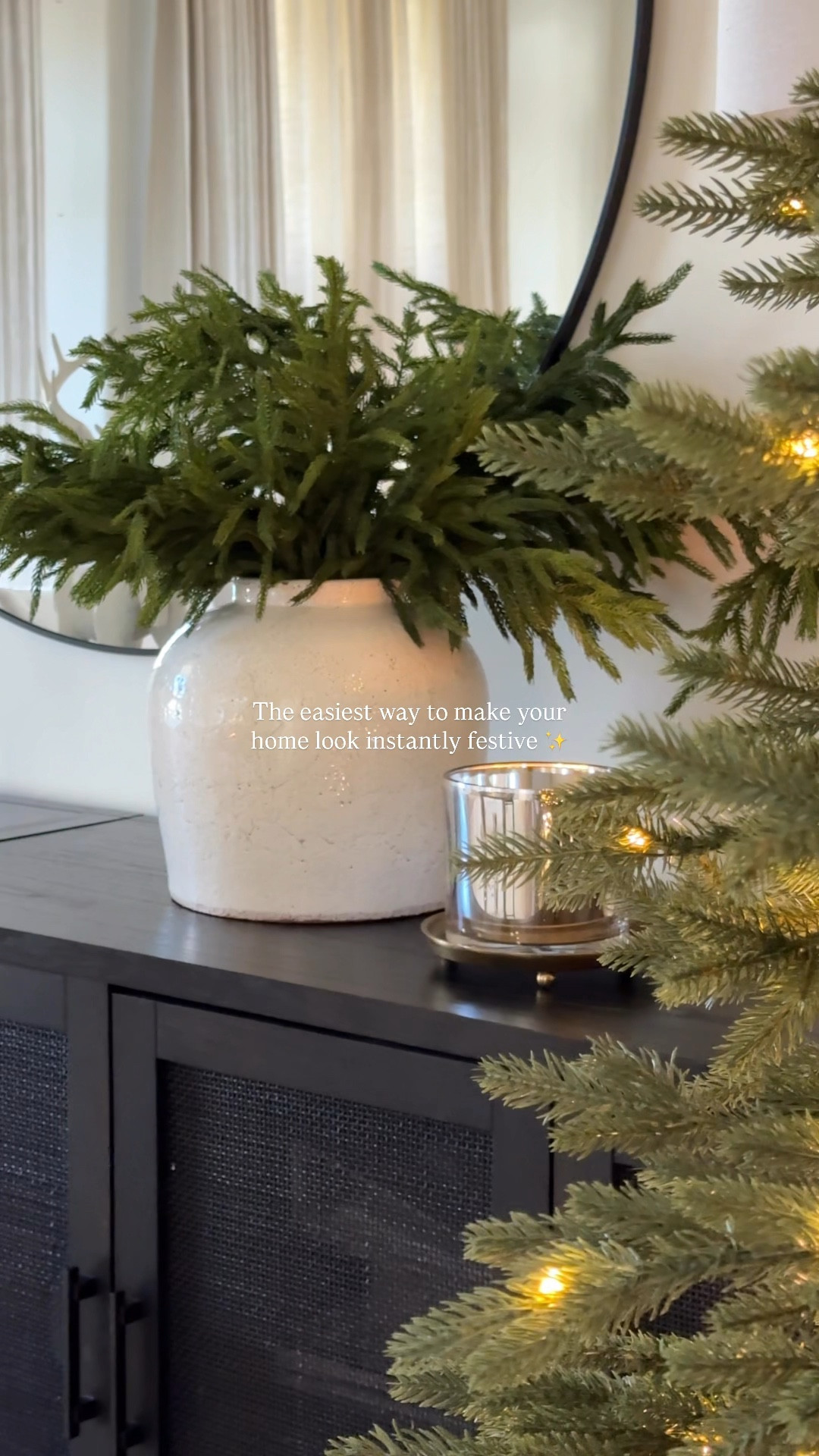 Still can’t get over how real these pine stems and berries look — they instantly make my space feel like Christmas 🎄✨
Just a few simple touches give that cozy, classic holiday vibe everyone asks about.

👉🏼 use code: winter25 to save! 

Berry stems are from tj maxx. The brand is called “ridgefield home” if you see them in store- linked very similar option from Amazon! 

#LTKFindsUnder100 #LTKHome #LTKHoliday