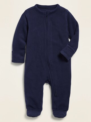 Unisex Micro Fleece Sleep & Play One-Piece for Baby | Old Navy (US)