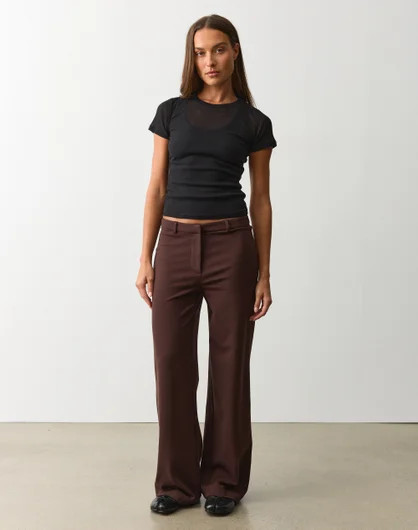 Mid Rise Tailored Ponte Pant | Glassons (Australia)