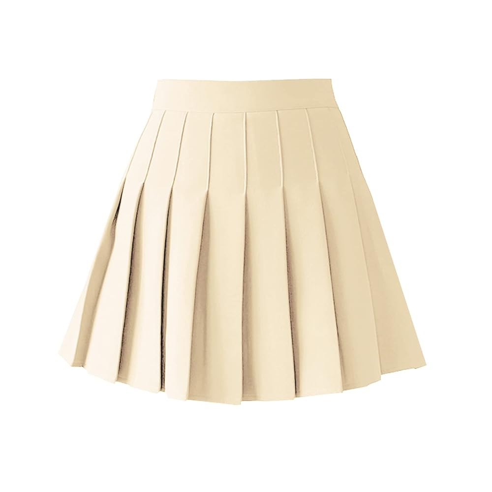 TONCHENGSD Women's High Waist Pleated Mini Skirt Skater Tennis Skirt | Amazon (US)