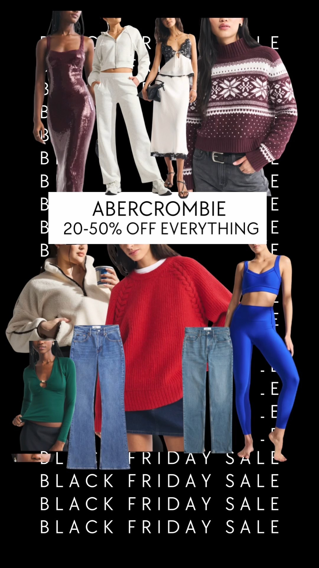 Abercrombie Black Friday sale!!! Don’t sleep on Abercrombie’s sweats and active! It’s so good! The cozy Christmas sweaters are selling fast! 

#LTKFindsUnder50 #LTKSaleAlert #LTKCyberWeek