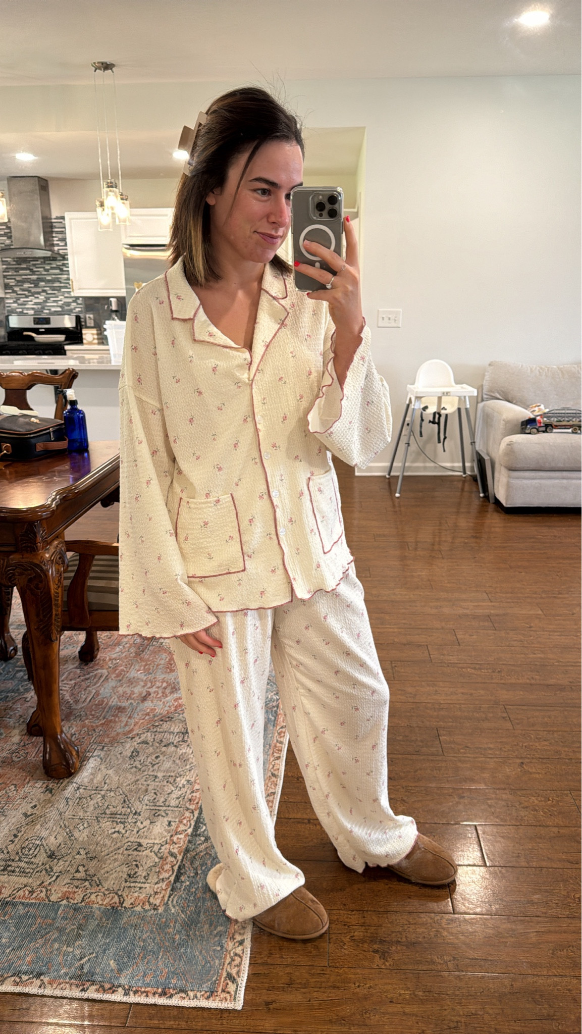 Cutest pajama set 
I sized up for extra room 

#LTKFamily #LTKTravel #LTKFindsUnder50