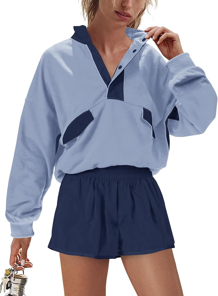 Nirovien Womens Workout Sets Short Athletic Set Activewear 2 Piece Outfits Pullover Sweatshirt an... | Amazon (US)