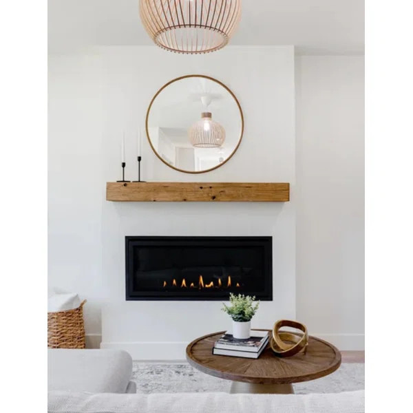 Midwood Rustic Fireplace Mantel Shelf | Wayfair North America