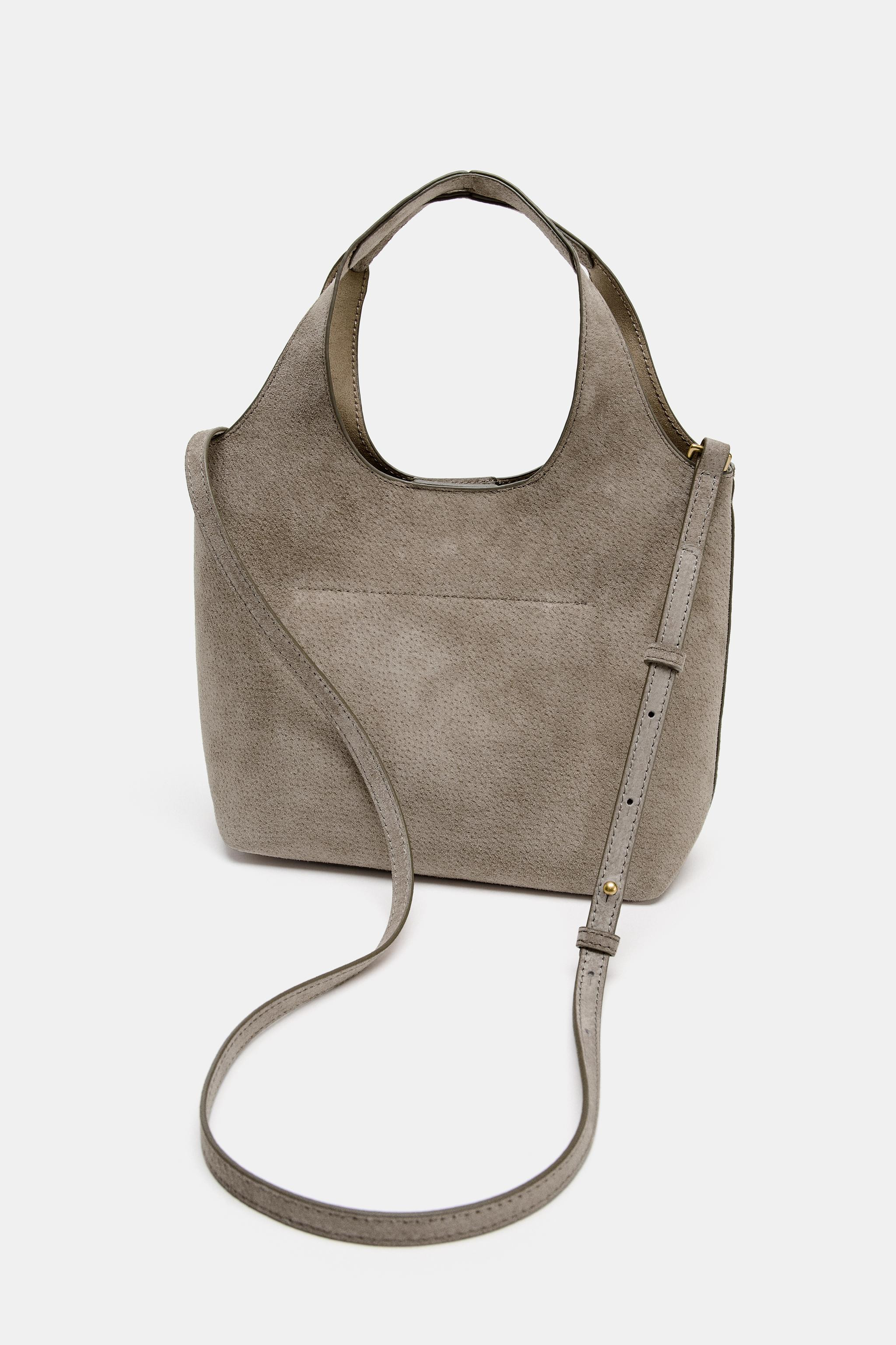 LEATHER MINI SHOPPER BAG | Zara US
