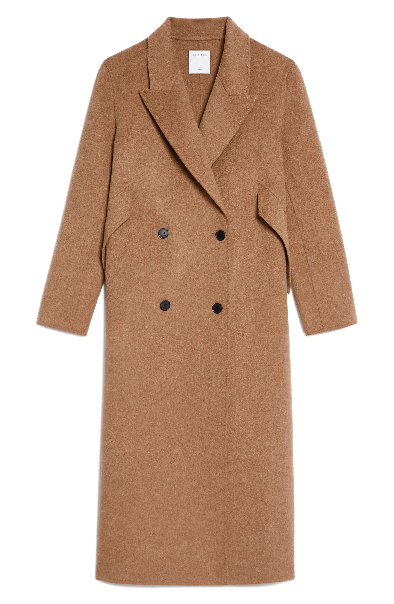 Double Breasted Wool Blend Coat | Nordstrom