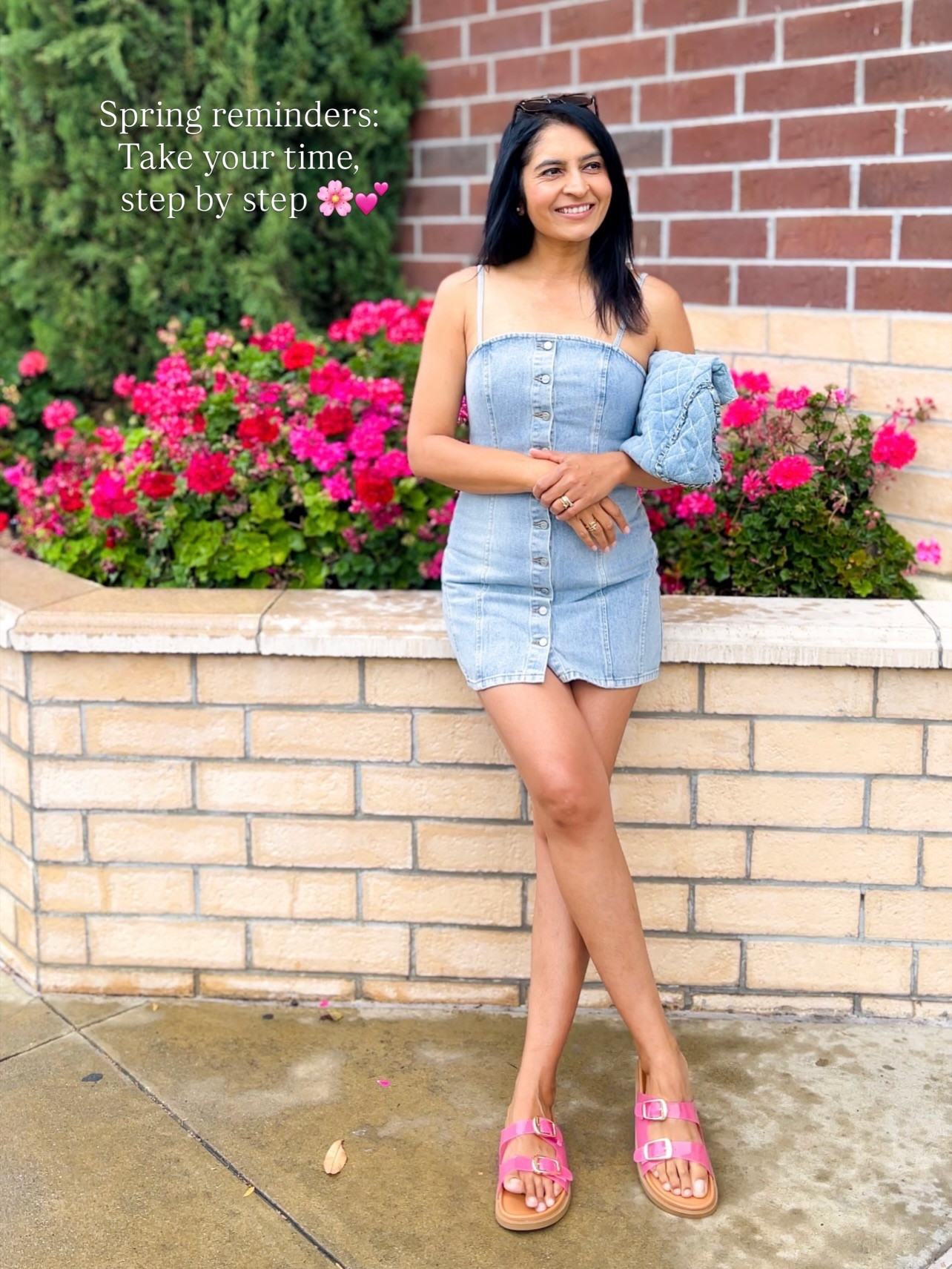In case you needed a gentle reminder!!! Spring is for resets, restarts & refreshes!! 🌺🌸🪻🌹🌻🌼💐🌷🪷 
.
.
.
Outfit is linked here 👇
.
.
.
.
Comment SHOP below to receive a DM with the link to this post on my LTK ⬇ https://liketk.it/691Di #ltkootd #ltkmothersday #ltkgrwm