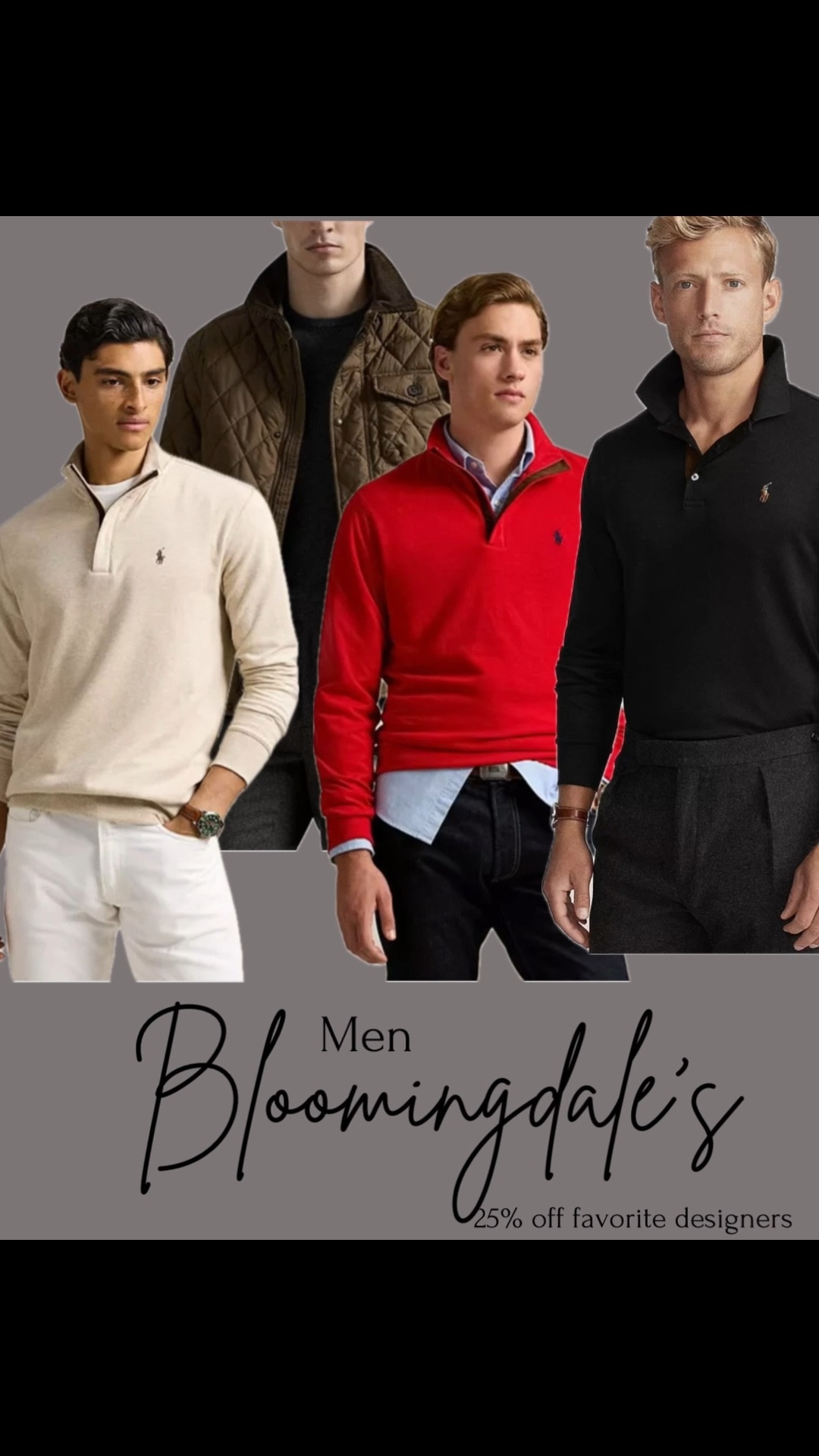 25% off favorite designers at Bloomingdale’s. Need a gift for your favorite guy? Polos, dress shoes, sneakers, jackets are all on sale. Gift guide / holiday shopping / gifts for him 

#LTKMens #LTKGiftGuide #LTKSaleAlert