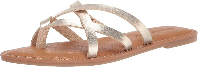 Amazon Essentials Women's Strappy Slide Flat Sandal | Amazon (US)
