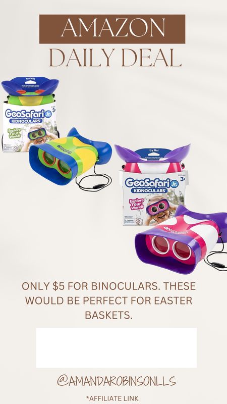 Amazon Daily Deals
Binoculars for kids, great Easter basket idea 

#LTKsalealert #LTKkids