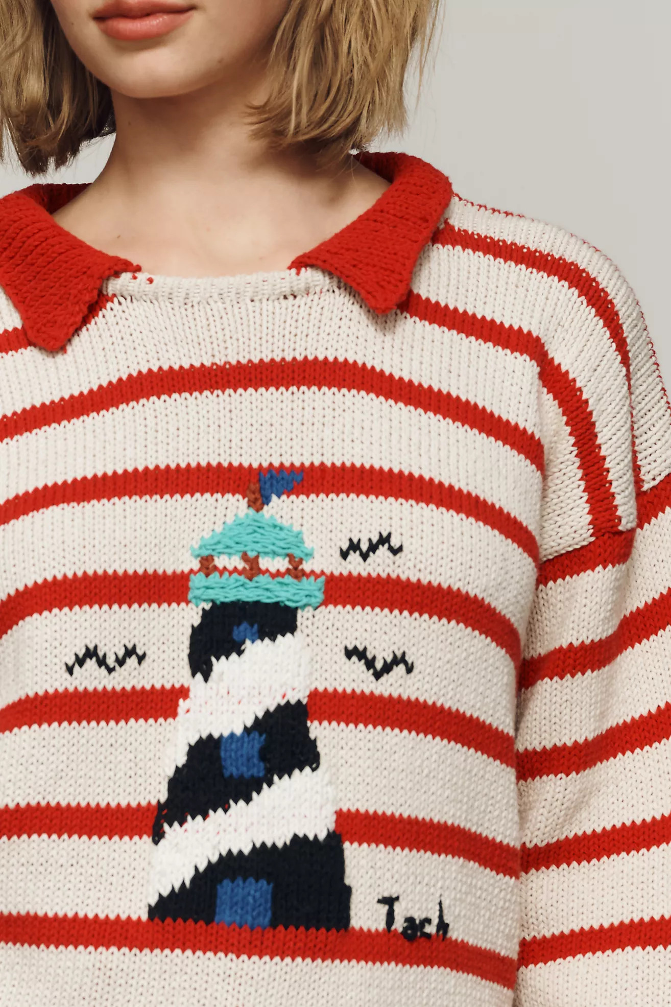 Tach Clothing 100% Cotton Splash Sweater | Anthropologie (US)