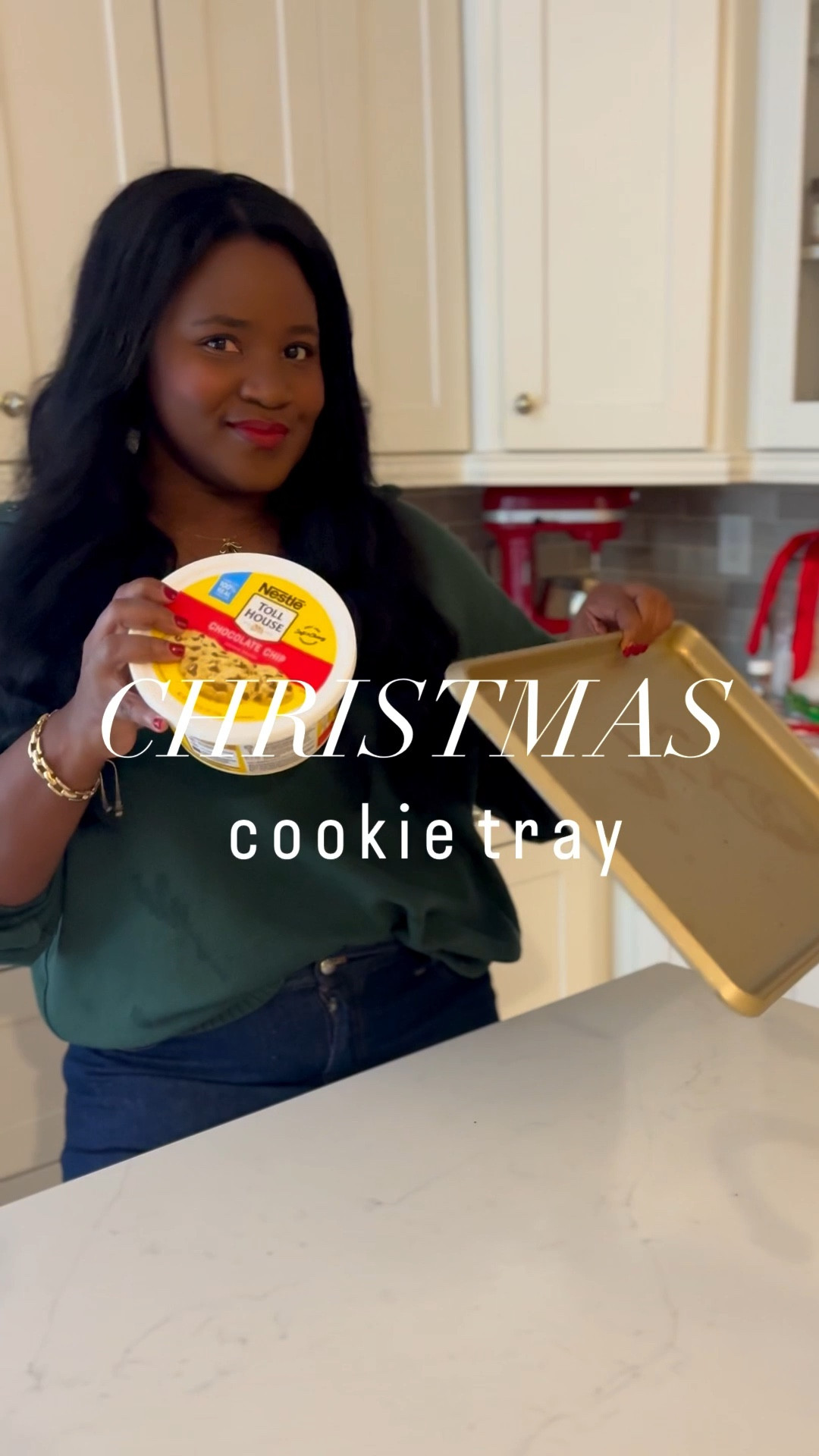 Let’s make this cookie party tray with your favorite Christmas sprinkles! 

While you’re at the grocery store this weekend grab a tub of cookie dough and have this idea ready to go this weekend! Or you can freeze the cookie dough and save it for later on in the season! 

* 2-36oz Chocolate Chip Cookie Dough
* Your Choice of Toppings 

1. Press cookie dough evenly into a greased 13x18 cookie sheet with a lip. 
2. With a knife score the cookie dough into 8 even sections.
3. Top each section with toppings.
4. Bake at 350 degrees for 20-22 minutes or dough is done.
5. Cool, cut, and enjoy!



#LTKHoliday #LTKfoodie #LTKHome