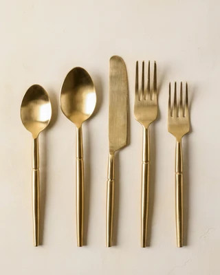 Antique Gold Flatware (Set of 5) | Magnolia
