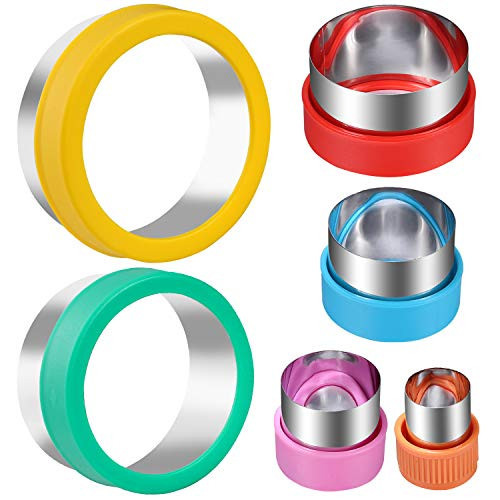 Round Cookie Biscuit Cutter Set, 6 Graduated Circle Pastry Cutters, Stainless Steel Cookie And Dough Cutters for Donut and Scone, Circle Cutter Cake Ring Molds | Amazon (US)