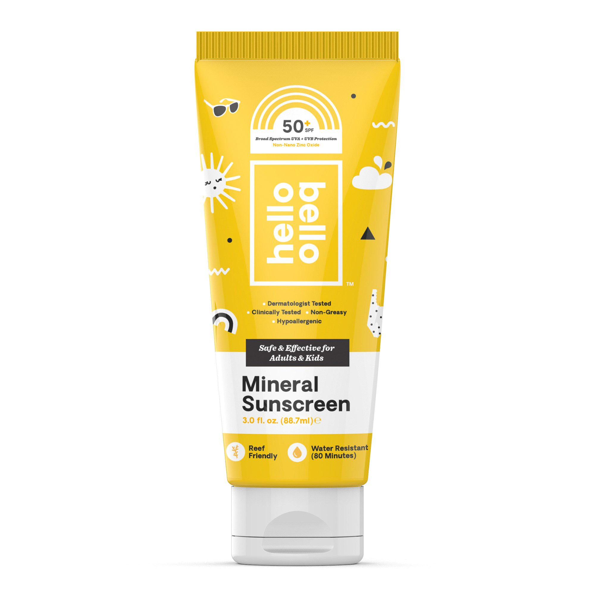 Hello Bello Mineral Sunscreen, SPF 50, 3 oz | Walmart (US)