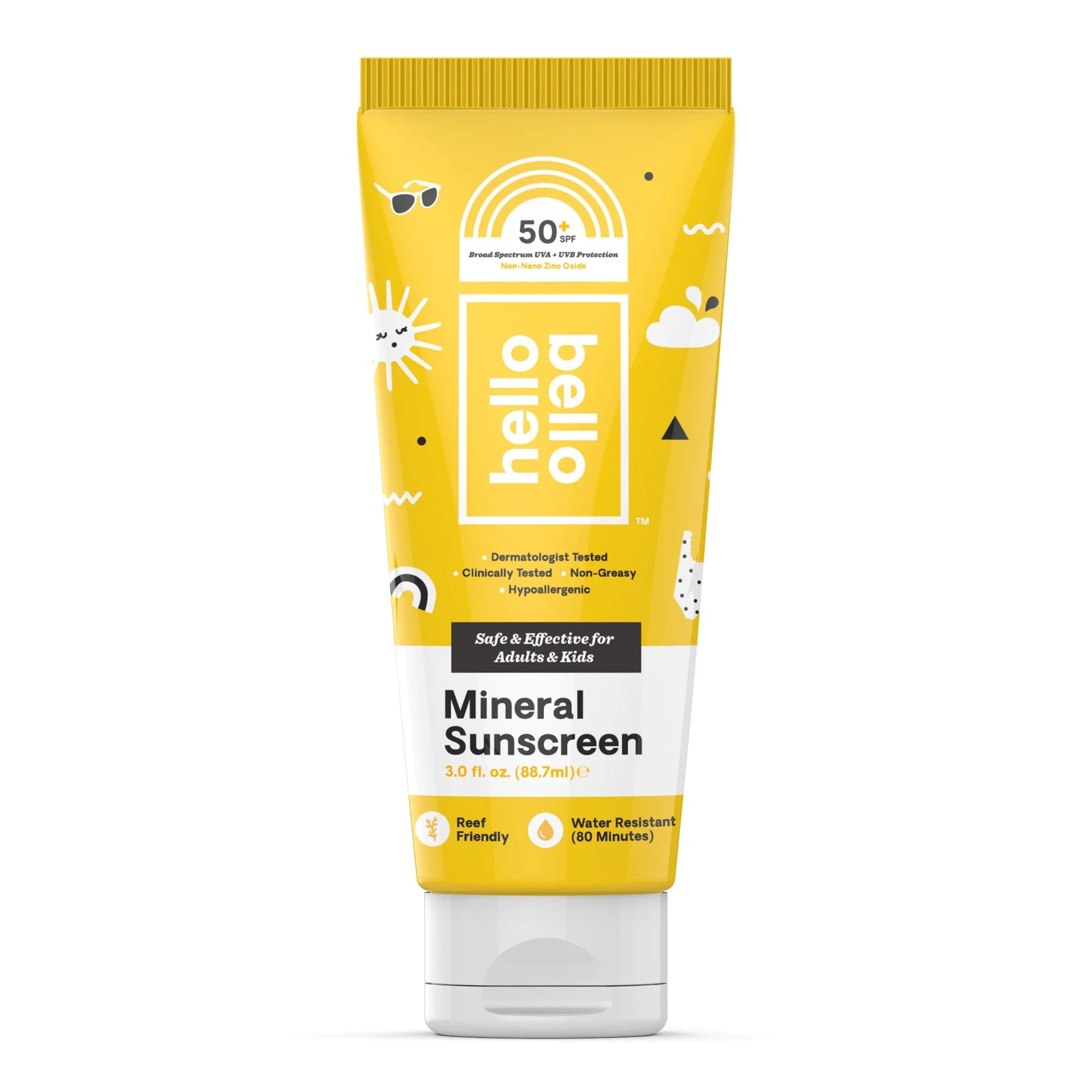 Hello Bello Mineral Sunscreen, SPF 50, 3 oz | Walmart (US)