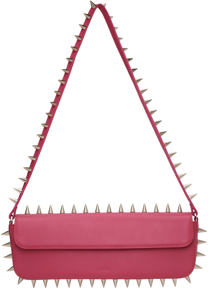 ABRA Pink Spike Baguette Bag | SSENSE